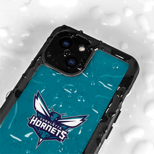 NBA Charlotte Hornets Distressed iPhone 15 Waterproof Case